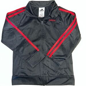 Adidas Superstar Track Jacket in black and red